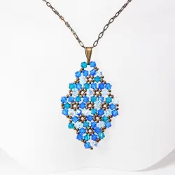 Pendant 45cm - Marissa Rhombus M-Bronze Chain - Pendant 45cm - Laiton bronze